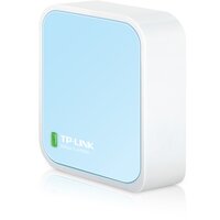 TP-LINK TL-WR802N - Wi-Fi 4 (802.11n) - Einzelband (2,4GHz) - Eingebauter Ethernet-Anschluss - Blau - Weiß - Tabletop-Router