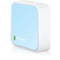 TP-LINK TL-WR802N - Wi-Fi 4 (802.11n) - Einzelband (2,4GHz) - Eingebauter Ethernet-Anschluss - Blau - Weiß - Tabletop-Router