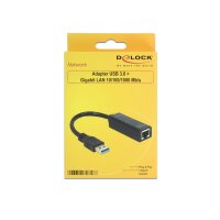 Delock Adapter USB 3.0 > Gigabit LAN 10/100/1000 Mb/s...
