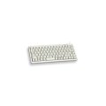 Cherry Slim Line Compact-Keyboard G84-4100 - Tastatur - Laser - 86 Tasten QWERTZ - Grau