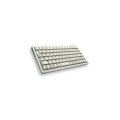 Cherry Slim Line Compact-Keyboard G84-4100 - Tastatur - Laser - 86 Tasten QWERTZ - Grau