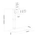 Neomounts FPMA-D890BLACK Monitor-Ständer 10-30" - Freistehend - 6 kg - 25,4 cm (10") - 76,2 cm (30") - 100 x 100 mm - Schwarz