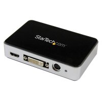 StarTech.com USB 3.0 Video Grabber - HDMI / DVI / VGA / Component HD PVR Video Capture - NTSC,PAL,PAL 60,PAL M - 60 fps - 1080i,1080p,480i,480p,576i,576p,720p - H.264,MPEG4 - 104 g - 75,5 mm