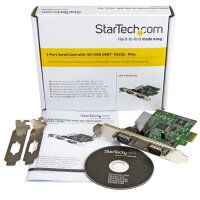 StarTech.com 2 Port PCI Express Seriell Karte mit 16C1050 UART - RS232 - PCIe - Seriell - Full-height / Low-profile - RS-232 - CE - FCC - Microsoft WHQL - SystemBase - SB16C1052PCI