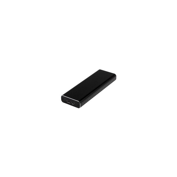 StarTech.com M.2 SSD Aluminiumgehäuse für USB 3.0 (5Gbit/s) mit UASP - Schwarz - M.2 NGFF SATA mit B Key & B+M Key - Externes tragbares M.2-Gehäuse - Nicht kompatibel mit NVMe / AHCI - SSD-Gehäuse - M.2 - M.2 - 6 Gbit/s - USB Anschluss - Schwarz