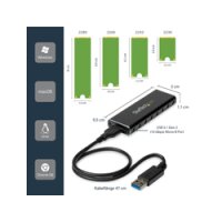 StarTech.com M.2 SSD Aluminiumgehäuse für USB...