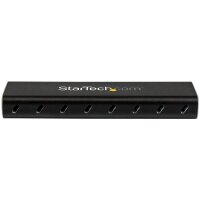 StarTech.com M.2 SSD Aluminiumgehäuse für USB 3.0 (5Gbit/s) mit UASP - Schwarz - M.2 NGFF SATA mit B Key & B+M Key - Externes tragbares M.2-Gehäuse - Nicht kompatibel mit NVMe / AHCI - SSD-Gehäuse - M.2 - M.2 - 6 Gbit/s - USB Anschluss - Schwarz