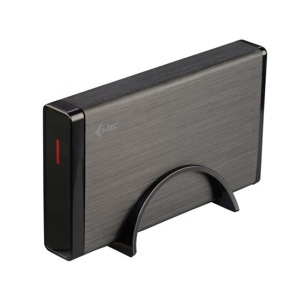 i-tec USB 3.0 Mysafe externes 3.5" - HDD-Gehäuse - 3.5 Zoll - SATA - Serial ATA II - Serial ATA III - 5 Gbit/s - USB Anschluss - Schwarz - Metallisch