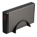 i-tec USB 3.0 Mysafe externes 3.5" - HDD-Gehäuse - 3.5 Zoll - SATA - Serial ATA II - Serial ATA III - 5 Gbit/s - USB Anschluss - Schwarz - Metallisch