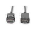 DIGITUS AK-340303-020-S - Displayport Adapterkabel, DP - HDMI Typ A St/St, 2.0m, m/lock DP 1.2_HDMI 2.0,4K/60Hz,CE, sw