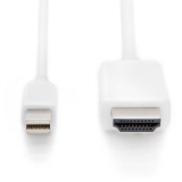 DIGITUS AK-340304-020-W - DisplayPort Adapterkabel, mini...