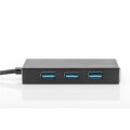 DIGITUS DA-70240-1 - USB 3.0 Hub, 4-port Incl. 5V/2A power supply, Aluminium Gehäuse
