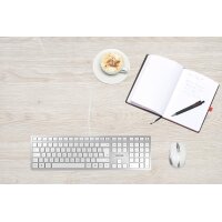Cherry KC 6000 SLIM Kabelgebundene Tastatur - Silber/...