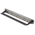 DIGITUS DN-91411-LF - Modular Patch Panel, geschirmt, 24-port blank, 1HE, Rack Mount, transp. Logofelder, sw