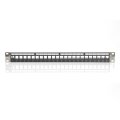 DIGITUS DN-91411-LF - Modular Patch Panel, geschirmt, 24-port blank, 1HE, Rack Mount, transp. Logofelder, sw