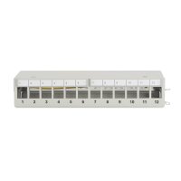 DIGITUS DN-93706 - Modular Desktop Patch Panel, geschirmt 12-Port, Lichtgrau