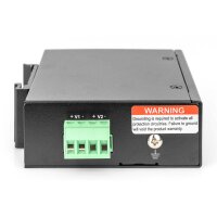 DIGITUS DN-651111 - Industrieller Gigabit PoE++ Splitter, 802.3bt wählbare Spannung: 12VDC, 16VDC, 24VDC, 48VDC,