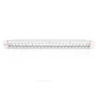 DIGITUS DN-91410-LF - Modular Patch Panel, geschirmt, 24-port Blank, 1HE, Rack Mount, transp. Beschr.feld, grau