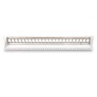 DIGITUS DN-91410-LF - Modular Patch Panel, geschirmt, 24-port Blank, 1HE, Rack Mount, transp. Beschr.feld, grau