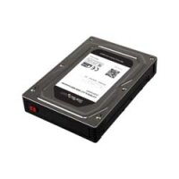 StarTech.com 2,5" auf 3,5" Aluminium SATA Festplattengehäuse für HDD/SSD bis 12,5mm - 8,89 cm (3.5") - Speicherlaufwerkbehälter - Schwarz - Silber - 2.5" - Aluminium - Kunststoff - 12.5 mm