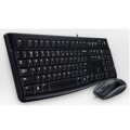 Logitech MK120 - Kabelgebunden - USB - QWERTZ - Schwarz - Maus enthalten