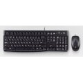 Logitech MK120 - Kabelgebunden - USB - QWERTZ - Schwarz - Maus enthalten