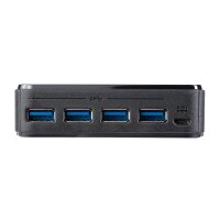 StarTech.com 4x4 USB 3.0 Sharing Switch für Peripheriegeräte - 5 Gbit/s - Mikro-USB Typ-B - Schwarz - Kunststoff - CE - FCC - REACH - 0 - 40 °C