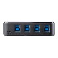 StarTech.com 4x4 USB 3.0 (5Gbps) Sharing Switch für Peripheriegeräte - 5 Gbit/s - Mikro-USB Typ-B - Schwarz - Kunststoff - CE - FCC - REACH - 0 - 40 °C