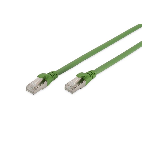 DK-1644-A-PUR-030 - CAT 6A S-FTP Patchkabel, Cu, PUR AWG 26/7, 3 m, (ähnlich RAL 6018) Grün