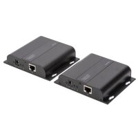 DIGITUS DS-55122 - 4K HDMI Extender Set über IP, 4K*2K@30Hz via Netzwerkkabel (CAT 5/5e/6/7), schwarz