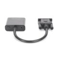 DIGITUS DA-70473 - VGA to HDMI Konverter + Audio (3,5mm) Full HD (1080p), Kabeltyp (15 cm), schwarz