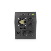 DIGITUS DN-170076 - Line-Interactive USV, 2000VA/1200W 12V/9Ah x2 battery,4x CEE 7/7,USB,RS232,RJ45,LCD