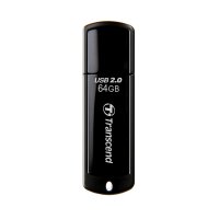 Transcend JetFlash 350 - 64 GB - USB Typ-A - 2.0 - Kappe - 8,5 g - Schwarz