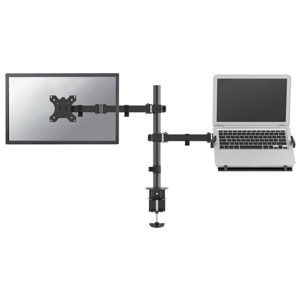 Neomounts FPMA-D550NOTEBOOK Monitorarm mit Laptop-Halterung 10-32" - Klemme/Durchführung - 8 kg - 25,4 cm (10") - 81,3 cm (32") - 100 x 100 mm - Schwarz