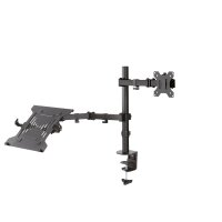 Neomounts by Newstar Flachbild/Notebook Tischhalterung - Klemme /Bolzen - 8 kg - 25,4 cm (10 Zoll) - 81,3 cm (32 Zoll) - 100 x 100 mm - Schwarz