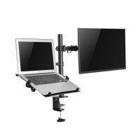 Neomounts by Newstar Flachbild/Notebook Tischhalterung - Klemme /Bolzen - 8 kg - 25,4 cm (10 Zoll) - 81,3 cm (32 Zoll) - 100 x 100 mm - Schwarz