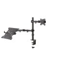 Neomounts FPMA-D550NOTEBOOK Monitorarm mit Laptop-Halterung 10-32" - Klemme/Durchführung - 8 kg - 25,4 cm (10") - 81,3 cm (32") - 100 x 100 mm - Schwarz