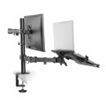 Neomounts FPMA-D550NOTEBOOK Monitorarm mit Laptop-Halterung 10-32" - Klemme/Durchführung - 8 kg - 25,4 cm (10") - 81,3 cm (32") - 100 x 100 mm - Schwarz