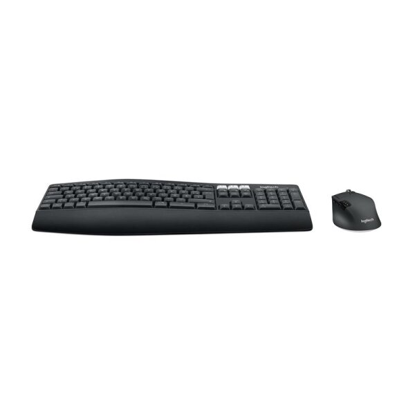 Logitech 920-008221 - Volle Größe (100%) - Kabellos - RF Wireless + Bluetooth - QWERTZ - Schwarz - Maus enthalten