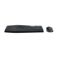 Logitech 920-008221 - Volle Größe (100%) - Kabellos - RF Wireless + Bluetooth - QWERTZ - Schwarz - Maus enthalten