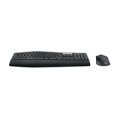 Logitech 920-008221 - Volle Größe (100%) - Kabellos - RF Wireless + Bluetooth - QWERTZ - Schwarz - Maus enthalten
