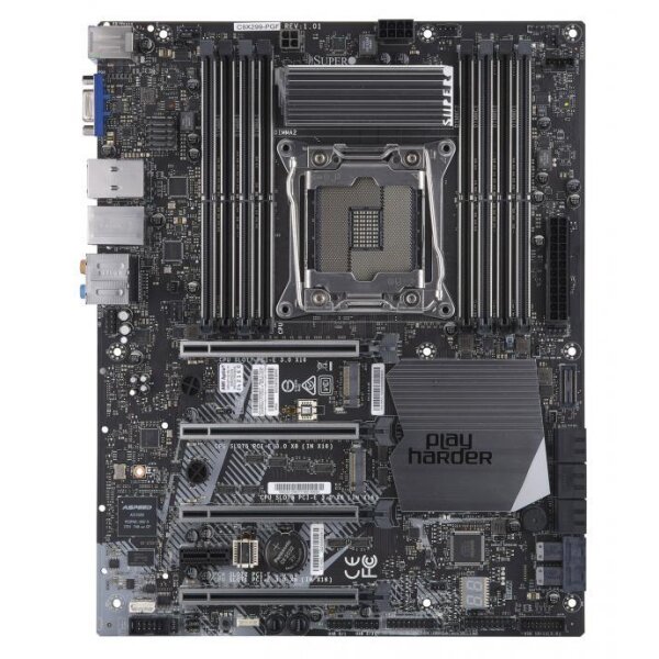 Supermicro MBD-C9X299-PGF-B - Intel - LGA 2066 (Socket R4) - Intel® Core™ i5 - Intel® Core™ i7 - Intel® Core™ i9 - Intel Core i9 Extreme Edition - DDR4-SDRAM - 128 GB - DIMM