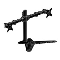 Iiyama Komfortable duale Monitorhalterung mit Standfuß - 10 kg - 25,4 cm (10") - 76,2 cm (30") - 100 x 100 mm - Höhenverstellung - Schwarz