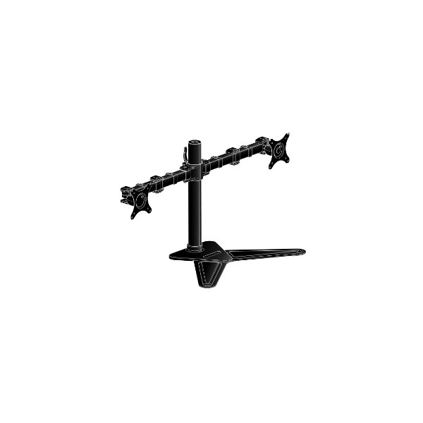 Iiyama Komfortable duale Monitorhalterung mit Standfuß - 10 kg - 25,4 cm (10") - 76,2 cm (30") - 100 x 100 mm - Höhenverstellung - Schwarz