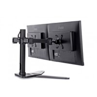 Iiyama Komfortable duale Monitorhalterung mit Standfuß - 10 kg - 25,4 cm (10") - 76,2 cm (30") - 100 x 100 mm - Höhenverstellung - Schwarz