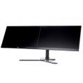 Iiyama Komfortable duale Monitorhalterung mit Standfuß - 10 kg - 25,4 cm (10") - 76,2 cm (30") - 100 x 100 mm - Höhenverstellung - Schwarz
