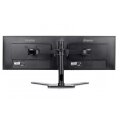 Iiyama Komfortable duale Monitorhalterung mit Standfuß - 10 kg - 25,4 cm (10") - 76,2 cm (30") - 100 x 100 mm - Höhenverstellung - Schwarz