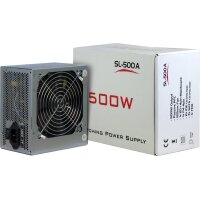 Inter-Tech SL-500A - 500 W - 230 V - 60 Hz - +12V,+3.3V,+5V,+5Vsb,-12V - Passiv - 220 W