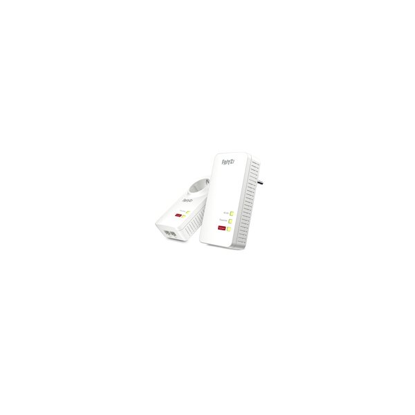 FRITZ! Powerline 1260E WLAN Set - 1200 Mbit/s - IEEE 802.11a - IEEE 802.11b - IEEE 802.11g - IEEE 802.11h - IEEE 802.11i - Typ F - Gigabit Ethernet - 10,100,1000 Mbit/s - 10BASE-T - 100BASE-T - 1000BASE-T