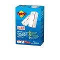 FRITZ! Powerline 1260E WLAN Set - 1200 Mbit/s - IEEE 802.11a - IEEE 802.11b - IEEE 802.11g - IEEE 802.11h - IEEE 802.11i - Typ F - Gigabit Ethernet - 10,100,1000 Mbit/s - 10BASE-T - 100BASE-T - 1000BASE-T
